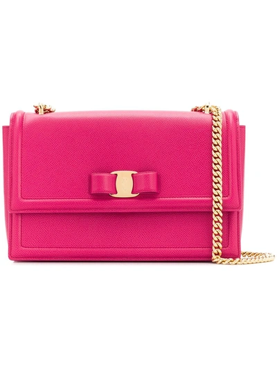 Shop Ferragamo Salvatore  Ginny Shoulder Bag - Pink