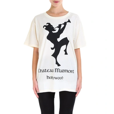 Shop Gucci Chateau Marmont Print T In White