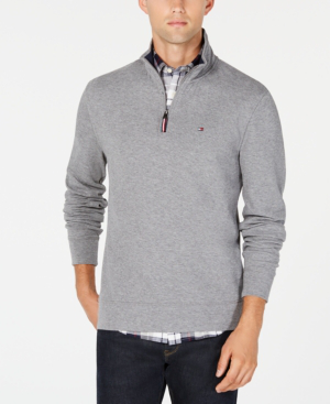 tommy hilfiger half zip mens