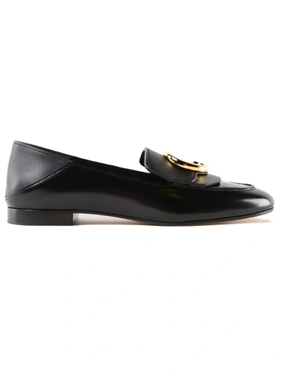Shop Chloé Classic Loafers In Black