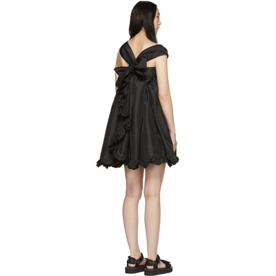 Shop Cecilie Bahnsen Black Mini Pil Dress