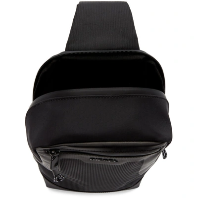 Shop Diesel Black Suse Mono Backpack In H1669 Black