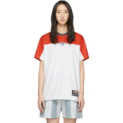 Adidas Originals By Alexander Wang Logo Bicolour T-shirt In Multicolor |  ModeSens
