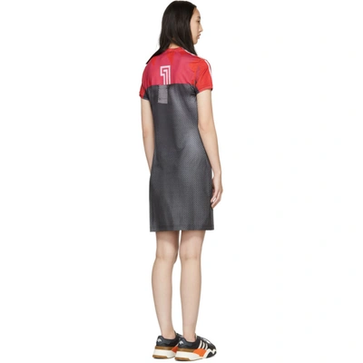 Shop Adidas Originals By Alexander Wang Pink And Black Photocopy Dress In Lushpink