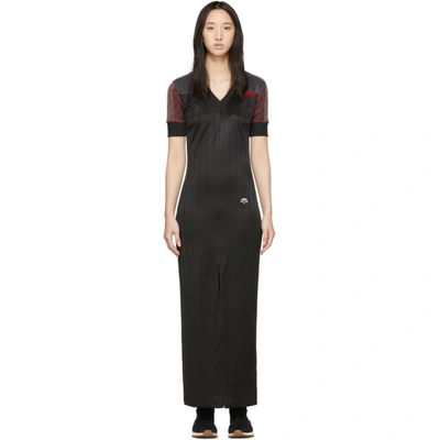 Shop Adidas Originals By Alexander Wang Black And Brown Disjoin Dress In Black/myste