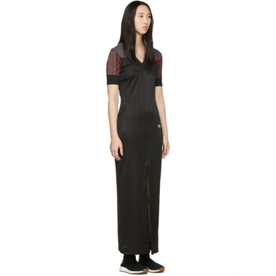 Shop Adidas Originals By Alexander Wang Black And Brown Disjoin Dress In Black/myste