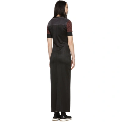 Shop Adidas Originals By Alexander Wang Black And Brown Disjoin Dress In Black/myste