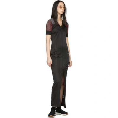 Shop Adidas Originals By Alexander Wang Black And Brown Disjoin Dress In Black/myste
