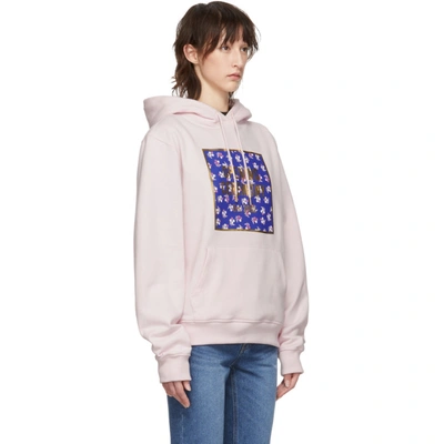 Shop Opening Ceremony Pink Floral Box Logo Hoodie In 6808 Pink S