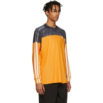 Shop Adidas Originals By Alexander Wang Black And Yellow Photocopy Sweater In Tactilyel