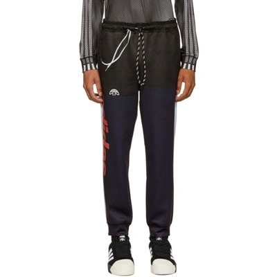 Shop Adidas Originals By Alexander Wang Navy & Black Photocopy Lounge Pants In Inkscarlet