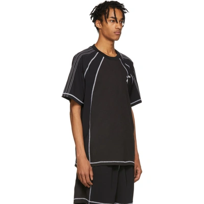 Shop Adidas Originals By Alexander Wang Black Aw T-shirt In Blackwhite