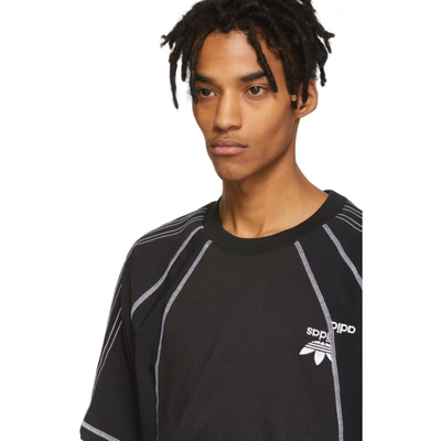 Shop Adidas Originals By Alexander Wang Black Aw T-shirt In Blackwhite
