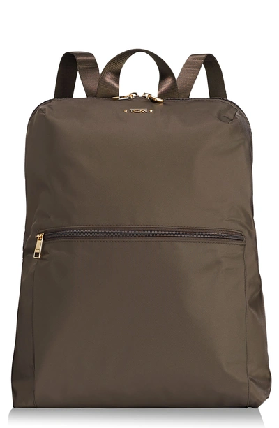 Shop Tumi Voyageur - Just In Case Nylon Travel Backpack - Brown In Mink