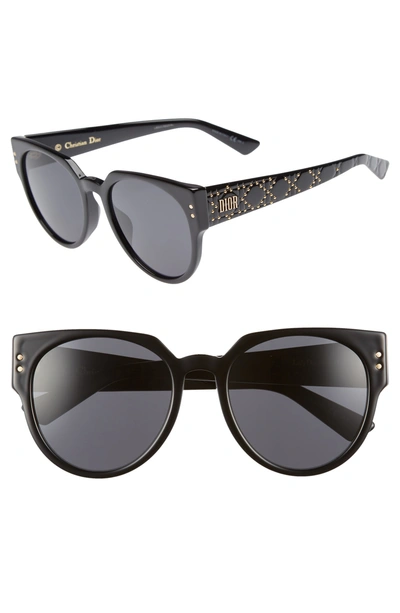 Shop Dior 54mm Special Fit Polarized Cat Eye Sunglasses - Black