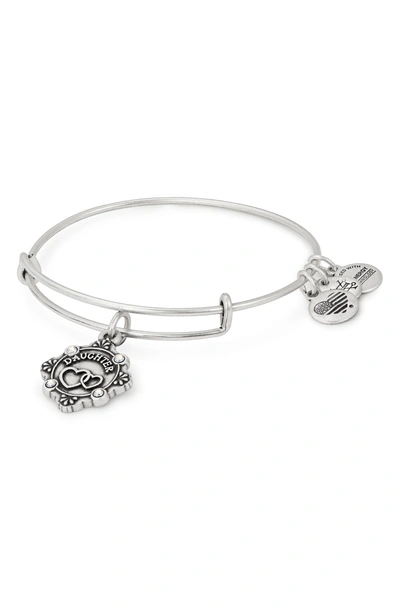 Shop Alex And Ani Because I Love You Daughter Bracelet In Silver