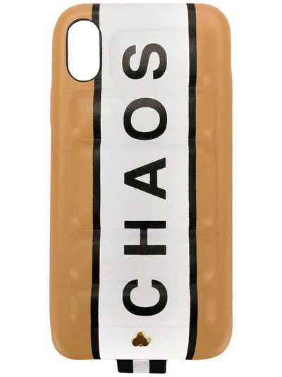 Shop Chaos Padded Iphone X Case In Neutrals