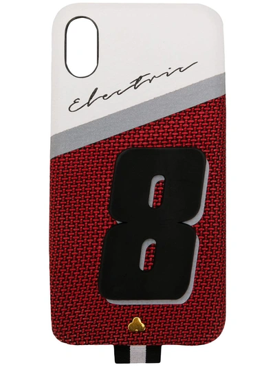 Shop Chaos Electric 8 Iphone X Case In Red