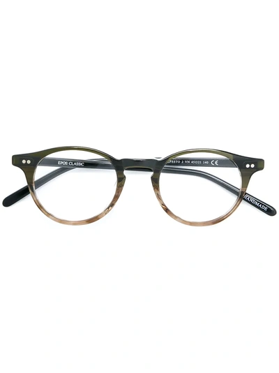 EPOS ROUND FRAME GLASSES - 绿色