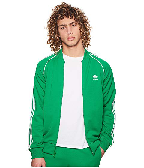 adidas originals track top green