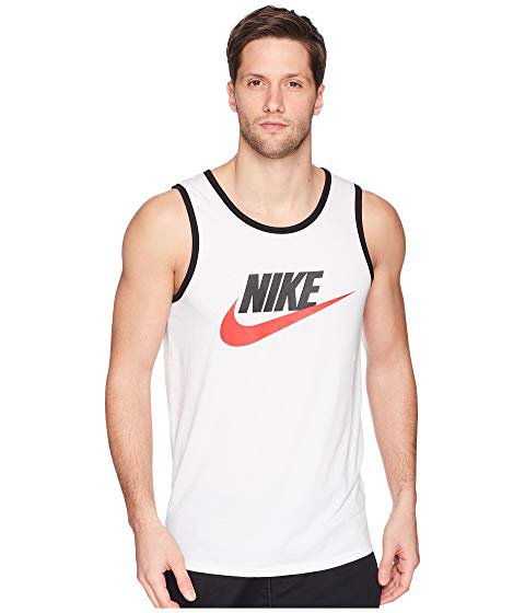 red and white nike tank top