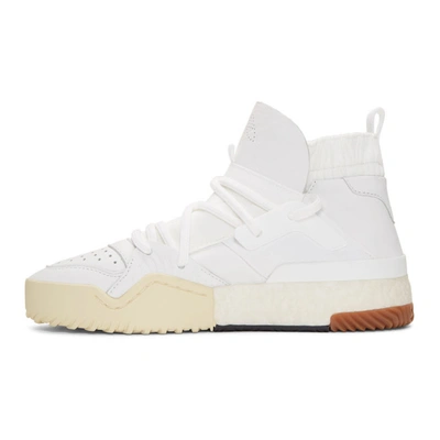 Shop Adidas Originals By Alexander Wang White Bball High-top Sneakers