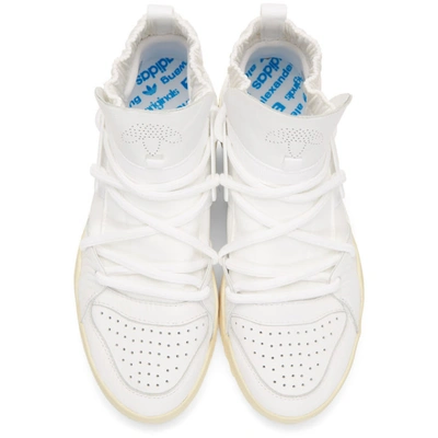 Shop Adidas Originals By Alexander Wang White Bball High-top Trainers