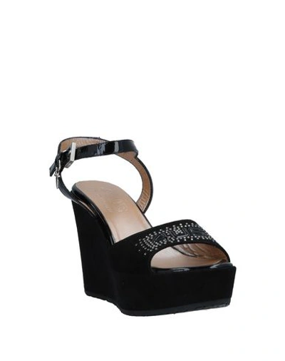 Shop Cesare Paciotti 4us Sandals In Black