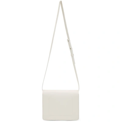 Shop Sophie Hulme Ssense Exclusive White Micro Cocktail Stirrer Bag In White/silve