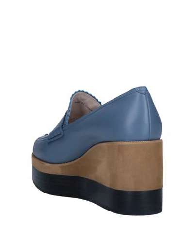 Shop Jil Sander Loafers In Slate Blue