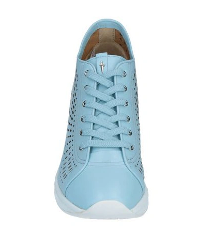Shop Cesare Paciotti 4us Sneakers In Sky Blue