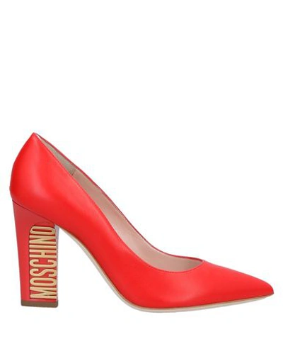 Shop Moschino Pump In Red