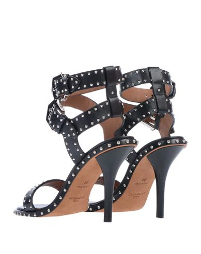 Givenchy Elegant Studded High 100mm Sandal, Black In Black