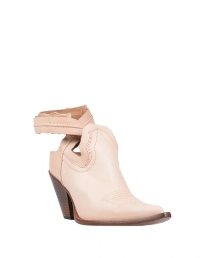 Shop Maison Margiela Ankle Boot In Light Pink