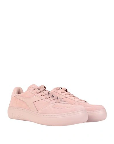Shop Diadora B. Elite Wide Nub Woman Sneakers Pastel Pink Size 5.5 Soft Leather