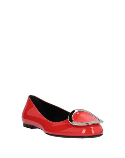 Roger Vivier Ballet Flats In Red