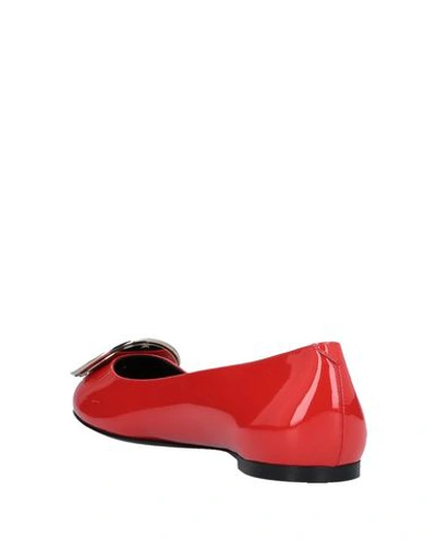 Roger Vivier Ballet Flats In Red