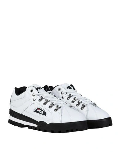 Shop Fila Trailblazer L Woman Sneakers White Size 6.5 Soft Leather