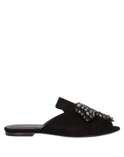 Shop Angela Chiara Venezia Sandals In Black