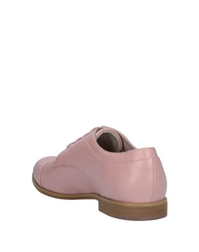 Shop Jil Sander Laced Shoes In Pastel Pink