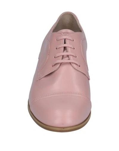 Shop Jil Sander Laced Shoes In Pastel Pink