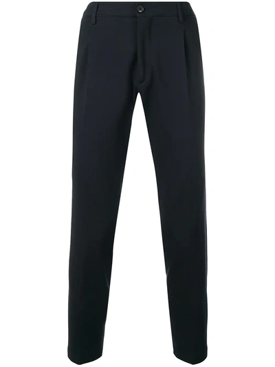 Shop Be Able Classic Tailored Trousers - Blue