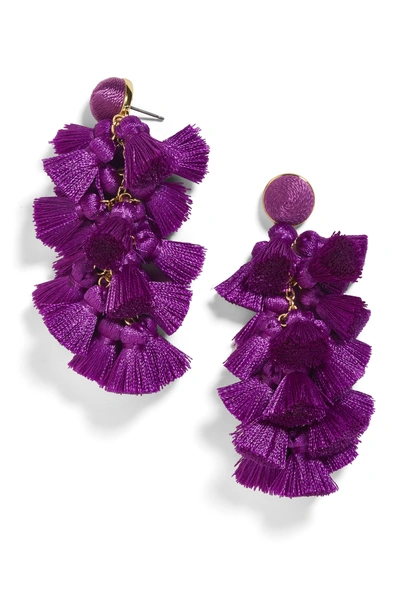 Shop Baublebar Contessa Tassel Earrings In Purple