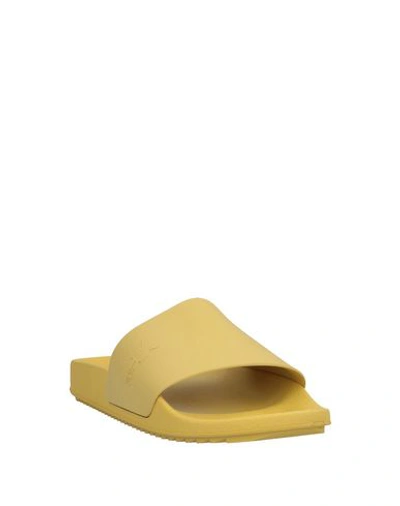 Shop Rick Owens Drkshdw Sandals In Yellow
