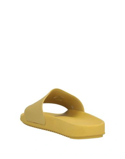 Shop Rick Owens Drkshdw Sandals In Yellow