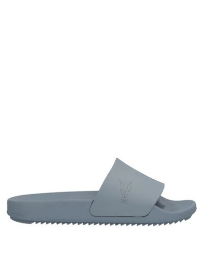 Shop Rick Owens Drkshdw Sandals In Light Grey