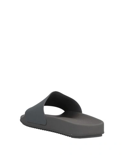 Shop Rick Owens Drkshdw Sandals In Grey