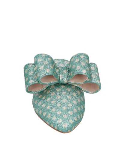 Shop Polly Plume Mules In Green