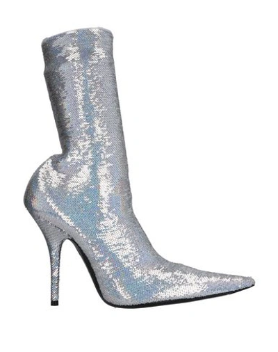 Shop Balenciaga Ankle Boot In Silver