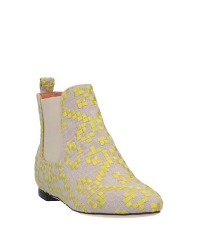 Shop Bams Ankle Boots In Beige